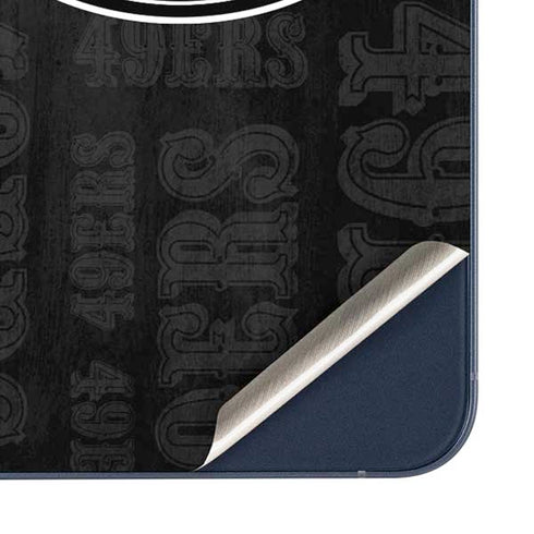 NFL San Franciso 49ers Black & White Galaxy A36 5G Skin